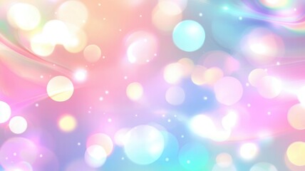 Fototapeta premium Creating a vibrant bokeh effect with blurred lights, offering a colorful backdrop ideal for festive designs and celebrations