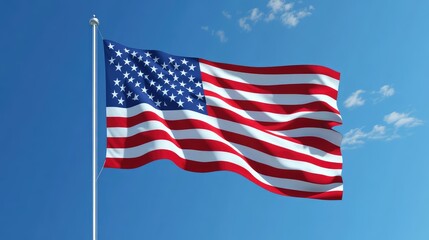 Fototapeta premium style united states flag green screen