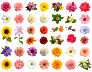 A stunning mosaic of colorful blossoms and botanical elements celebrating the beauty of nature.