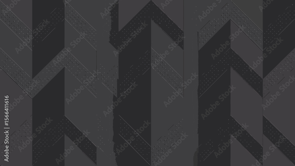 Poster a dark geometric pattern with shadows creating a textured and abstract visual effect on the surface