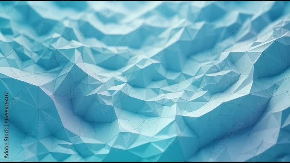 Poster a mesmerizing display of abstract geometric shapes moving fluidly, showcasing soft pastel hues blend