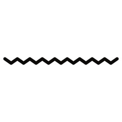 Set of seamless borders zigzag. Graphic design elements.