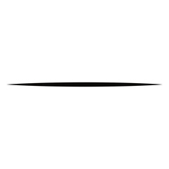 Straight line vector. black stripe pointed Vectors