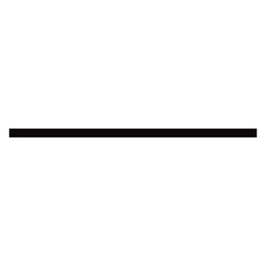 Straight line, black stripe from thin to thick Vectors