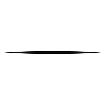Straight line vector. black stripe pointed Vectors