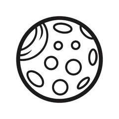 pickleball outline icon isolated on white background