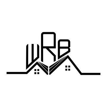 WRB Real State logo design, WRB simple and modern logo. WRB luxurious alphabet design