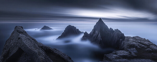 Illuminated dubai skyline at dusk reflecting on the water surface with a colorful sky above the city
