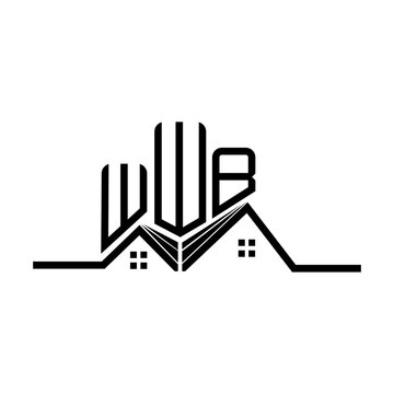 WWB Real State logo design, WWB simple and modern logo. WWB luxurious alphabet design