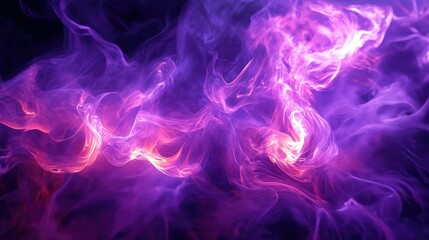 Obraz premium photorealistic purple fire