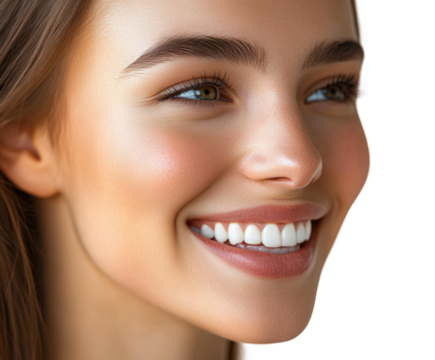 Joyful smiling woman portrait bright lifestyle