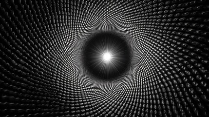 Futuristic Black Hole with Dynamic Light Effects