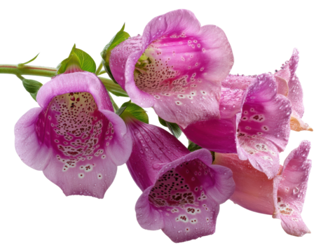 Blooming digitalis flowers displayed on nature