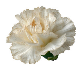 Delicate white carnation flower nature floral natural light