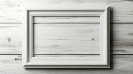 Obraz premium photo white wooden frame