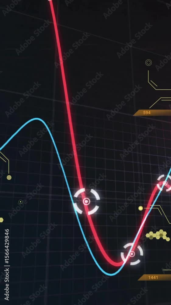 Poster animation of science data processing over diagrams