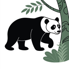 panda in the bamboo forest , ai generator
