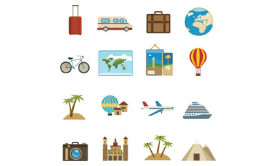 Colorful Camping Adventure Illustration