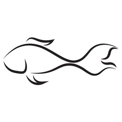Animal line icon. fish line icon