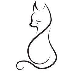 Animal line icon. cat line icon