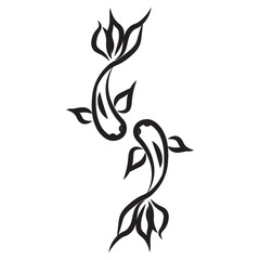 Obraz premium Animal line icon. koi fish line ikon