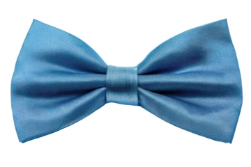PNG Elegant blue satin bow tie on black background