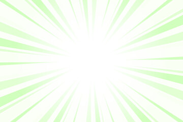 Obraz premium Abstract green sunburst background. Sun rays backdrop. Radial green background with sun rays. Summer vector illustration.