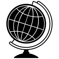  Globe line art vector illustration