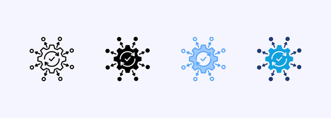 Distribution Icon Set Multiple Style Collection