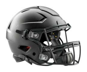 Football helmet showcase sports equipment