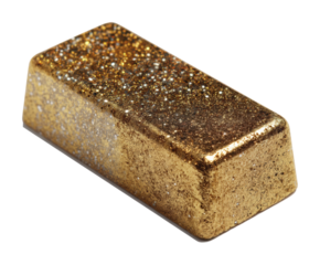 Golden bar crafting process workshop product