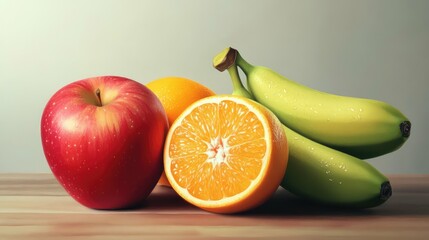 fruit apples oranges bananas