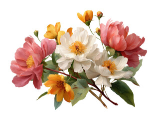 Fototapeta premium Vibrant floral arrangement nature digital bright colors