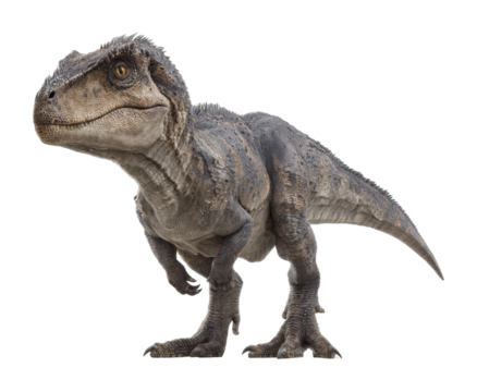 Dinosaur walking in nature realistic model detailed