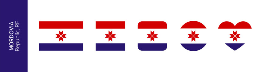 Flag of Republic of Mordovia, Russian Federation
