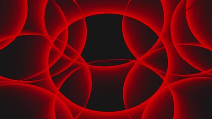 Abstract red circle pulse pattern, Glowing futuristic motion background
