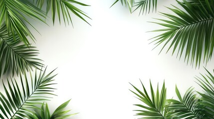 photo palm leaf border