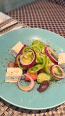 fish and vegetable salad