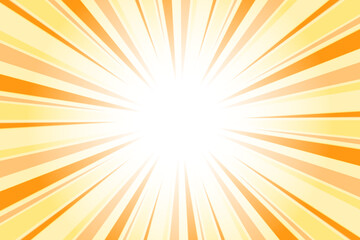 Obraz premium Goldfish orange sunburst background. Abstract sun light rays background. 