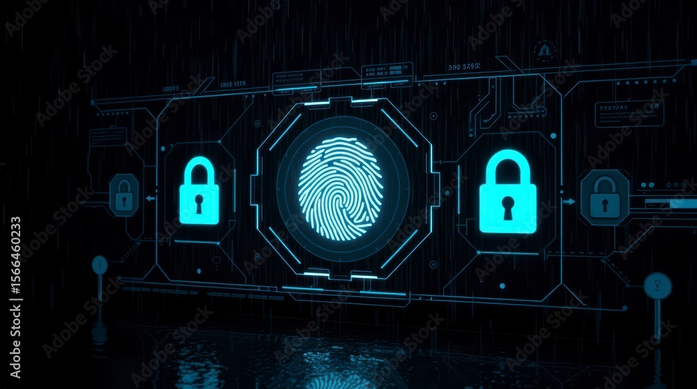 Poster digital security and biometric access