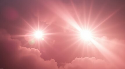 Twin Suns in a Pink Sky