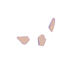Eggshells on a white background. Watercolor illustration of a fantastic egg. Cartoon style. It is suitable for Easter themes, spring projects, and the creation of fabulous creatures.