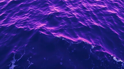 Purple Ocean Waves Abstract