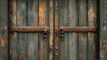 antique old wooden doors