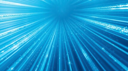 Abstract Blue Light Tunnel