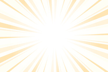 Obraz premium Light peach orange sunburst background. Abstract sun light rays background. 