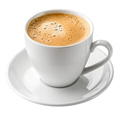 Fototapeta premium xícara de café expresso em fundo transparente - xicara de cappuccino