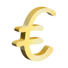 Obraz premium 3d euro currency symbol. Single element for design
