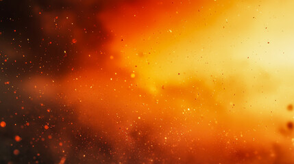 Fiery Explosion with Sparks and Glowing Embers