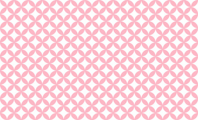 Fototapeta premium Elegant Sakura Pink Shippo Seamless Vector Pattern for Wedding Invitations, Spring Packaging, Greeting Cards, and Japanese Style Backgrounds